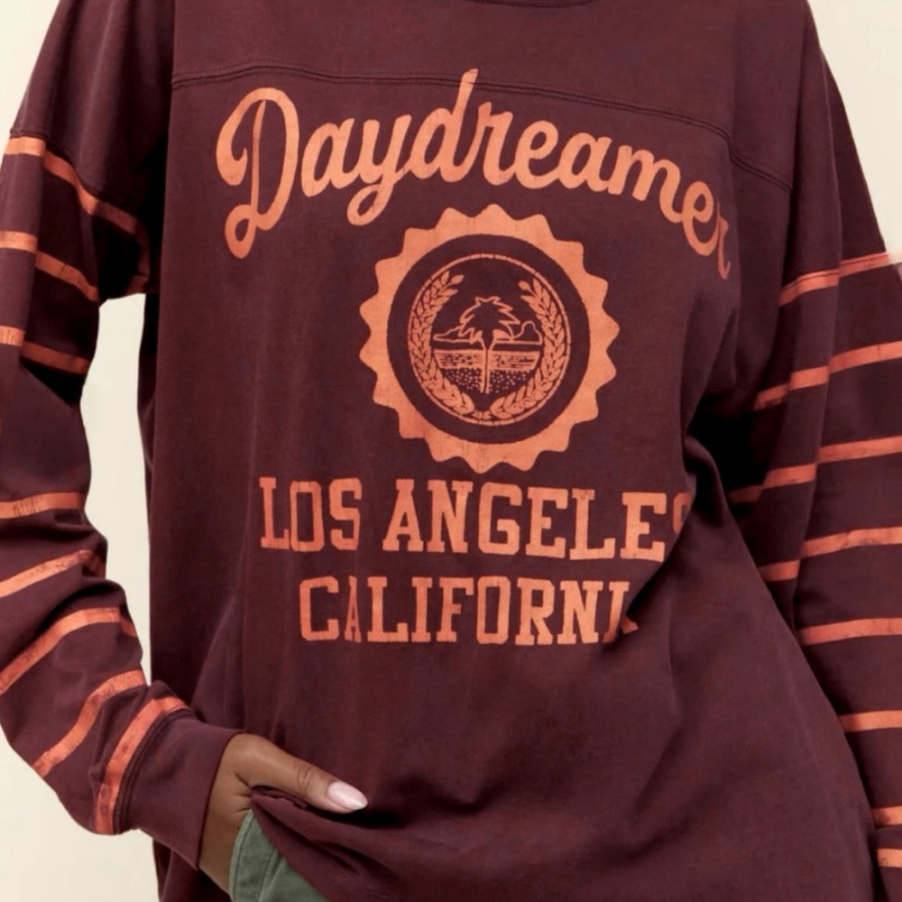 Daydreamer Varsity Long Sleeve Tee